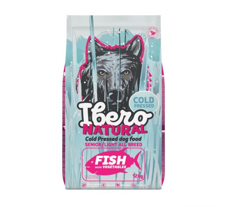 Ibero Cold Press Dog Senior/Light All Breed Fish - 12kg