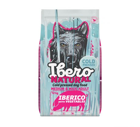 Ibero Cold Press Dog Adult Medium/Large Iberico - 12kg