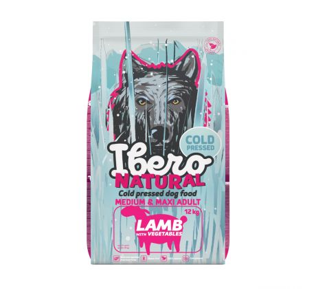 Ibero Cold Press Dog Adult Medium/Large Lamb - 4x3kg