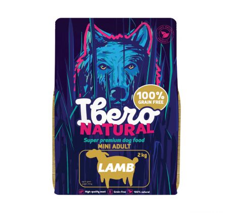Ibero Grain-free Dog Mini Adult Lamb - 2kg