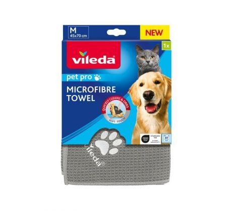 Uterák Vileda Pet Pro, mikrovlákno, na osušenie domácich miláčikov, 45x70 cm