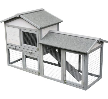Králikáreň Strend Pro, so strechou, 147x54x85 cm