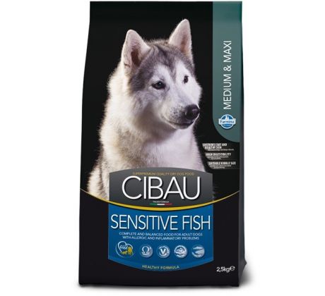 CIBAU dog adult sensitive fish medium & maxi